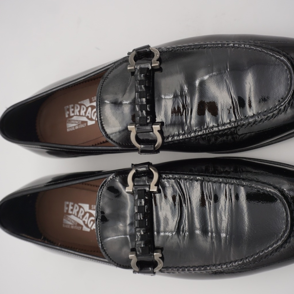 Salvatore Ferragamo Men's Tai Patent Leather Eveni - Picture 5 of 16